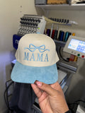 Mama Blue Bow